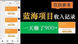 辉哥原创蓝海项目，一天收入900多，记录一下#网赚2023 #网赚之家 #网赚教程 #网赚论坛 #网赚项目 #makemoney #makemoneyonlinenow