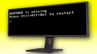 Ошибка BOOTMGR is missing Press Ctrl+Alt+Del to restart как исправить