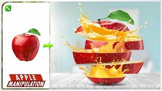 Photo Manipulation Fruit Slice - Slice Effect in Corel draw Tutorial