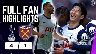 Tottenham DESTROY West Ham! Tottenham 4-1 West Ham Highlights