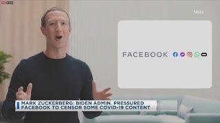 Mark Zuckerberg: Biden Admin. Pressured Facebook To Censor Some COVID-19 Content