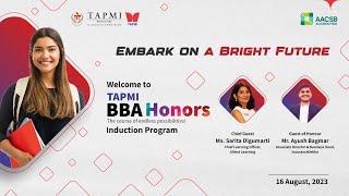 T.A. Pai Management Institute (TAPMI) Orientation 2023