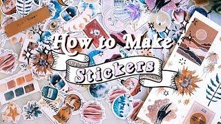 How to Make Die Cut Stickers (By hand OR with Cricut!)