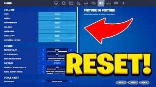 How To Reset Your Settings on Fortnite! (Fortnite Settings Reset)