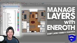 Eneroth Swift Layer Visibility Control for SketchUp - MANAGE LAYERS QUICKLY!