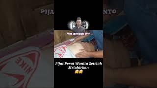 Pijat Perut Wanita Setelah Melahirkan. @pijaturutmangento