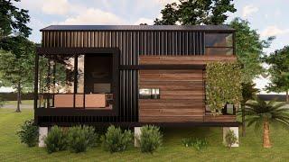 Pequeña Casa Industrial Concept Tiny House