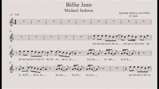 BILLIE JEAN:  (flauta, violín, oboe...) (partitura con playback)