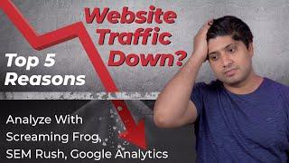 Top 5 Reasons Why Your Website Traffic Dropped Suddenly -How To Find Reasons of Website Traffic Drop