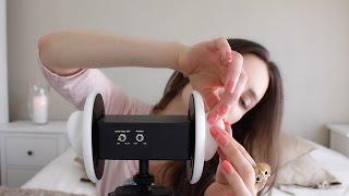 ASMR Whisper Ear To Ear Massage Binaural | Tapping & Scratching  | Blowing