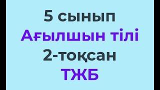 5 сынып Ағылшын тілі 2-тоқсан ТЖБ