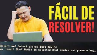 Como resolver o erro or insert boot media in selected boot device and press a key em pc?