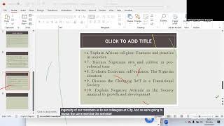 GST112 Lecture 1