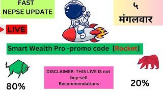 NEPSE   LIVE  - AI   CHART   Smart  Wealth  Pro.  USE  CODE / Rocket /