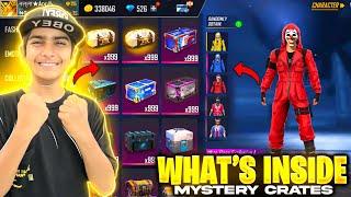 Opening Mystery Crates Gifted By Garena  Noob To Pro In 0 Diamond  - Garena Free Fire