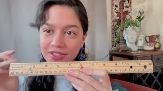 asmr • point a to b ruler test + small intuition test