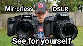 Panasonic Lumix G7 vs Canon Rebel EOS T7i hands on comparison