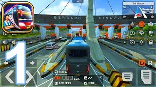 Bus Simulator Indonesia - Gameplay Part 1 Extreme Speed Bus Drive In Rainy Day BUSSID New Update