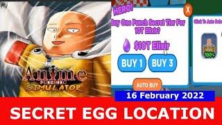 OP PRACTICE ZONE & Secret Egg Location [UPDATE 9] Anime Punching Simulator ROBLOX | February 16,2022