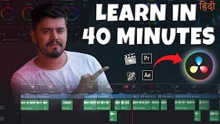 DaVinci Resolve 18 - Full Tutorial in Hindi for Beginners - Everything You NEED to KNOW!