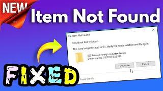 Can´t Delete file, This is no longer located in Verify the item's location and try again Fix & Solve
