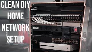 SUPER CLEAN Home Office Network Setup, Hardwiring PCs and Game Consoles