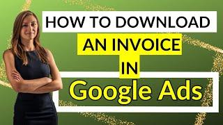 How To Download An Invoice In Google Ads