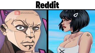 Fortnite vs Reddit (the rock reaction meme)