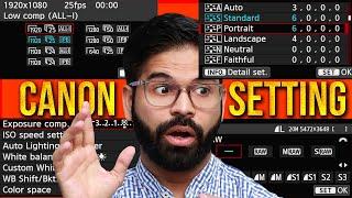 How to set CANON camera | Canon 70D all video and photo settings | Canon All settings