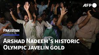 Pakistanis celebrate Arshad Nadeem's historic Olympic javelin gold | AFP