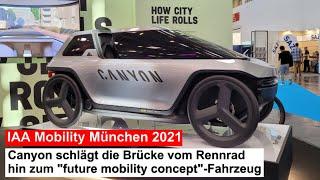 IAA Mobility 2021: Canyon schlägt die Brücke vom Rennrad hin zum "future mobility concept"-Fahrzeug