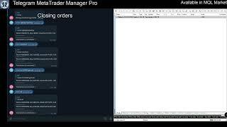 Telegram MetaTrader Manager Pro - Telegram Commands