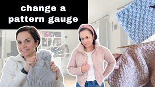 How to Change a Knitting Pattern to a New Gauge |  Switch Needle Size + Yarn Weight