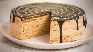 AMAZING CARAMEL CREAM CAKE in lock-down Birthday cake with LIZA GLINSKAYA