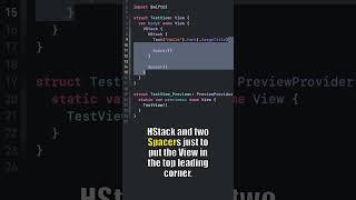 Stop using Spacer() in SwiftUI #shorts #swiftui #layout #xcode