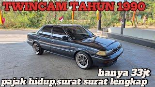 sedan twincam tahun 90 pajak hidup siap luar kota cuma 33juta saja