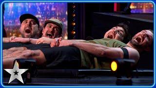 OUCH! The Lazy Generation walk BAREFOOT on PLUGS and LEGO! | Auditions | BGT 2025