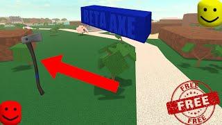 HOW TO GET THE BETA AXE FOR FREE IN LUMBER TYCOON 2!! (WORKING 2024)