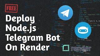 How To Deploy Telegram Bot On Render || Node.js Telegram Bot || Terabox Downloader Telegram Bot