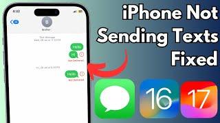 How To Fix iPhone Not Sending Texts iOS 16/17 | iPhone Message Not Delivered Fixed