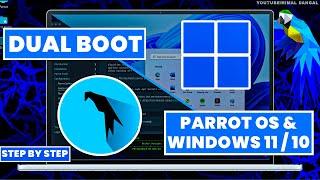 How to Dual Boot Parrot Security OS and Windows 11 / 10 ? | Manual Partition |