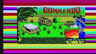 Commando - Zx Spectrum (Loading & Gameplay)