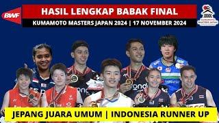 Hasil Lengkap Final Kumamoto Masters Japan 2024: Jepang Juara Umum | Jorji Gagal Juara