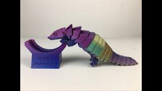 Cute Pangolin Printed with Color Change PLA on Xinkebot Orca2 Cygnus