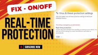 How To Fix Can Not Turn Off or Disable Real time Protection on Windows Defender Win 10