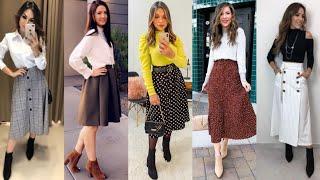 OUTFITS CON FALDAS Y BOTINES  IDEAS PARA COMBINAR BOTINES