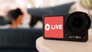 Livestreaming with your DJI Osmo Action 4