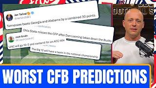 Busted College Football Predictions In 2024 - Josh Pate Cut