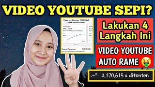 CHANNEL YOUTUBE SEPI PENONTON ? LAKUKAN 4 LANGKAH INI BIAR GA SEPI