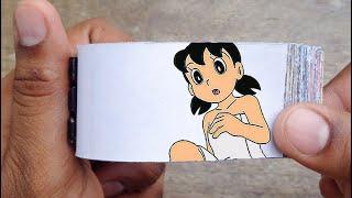 Doraemon Cartoon Flipbook #51 | Nobita and Shizuka in Bathroom Flip Book | Flip Book Artist 2022